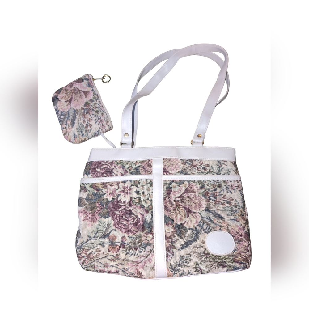 Vintage |  Floral Tapestry Handbag grannycore - Picture 2 of 4